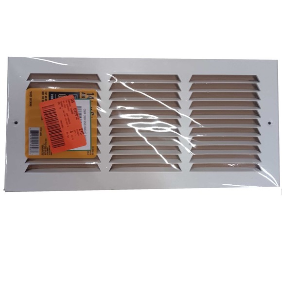 Everbilt 14" x 6" Wall/Ceiling Return Air Grille (OD 15.75"L x 7.75"H) - Picture 2 of 3